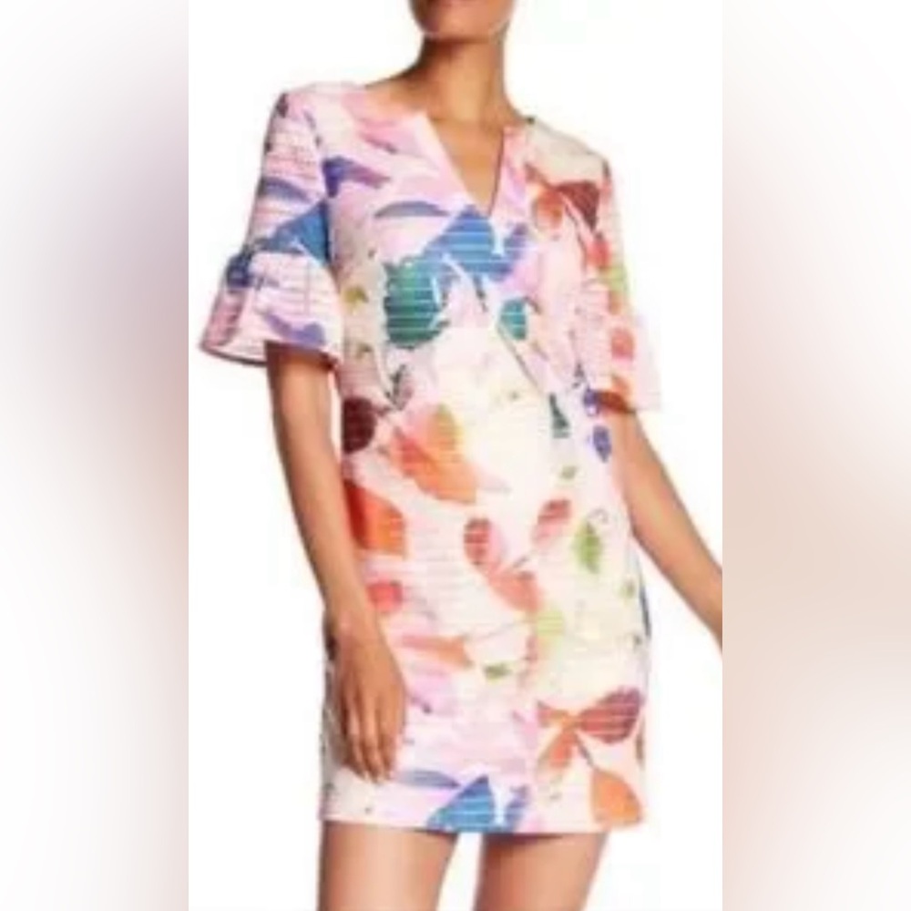 Trina Turk Colorful Floral Mini Dress